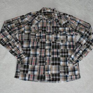 Siegfried Vintage Plaid Button Up Long Sleeve Shirt sz Medium